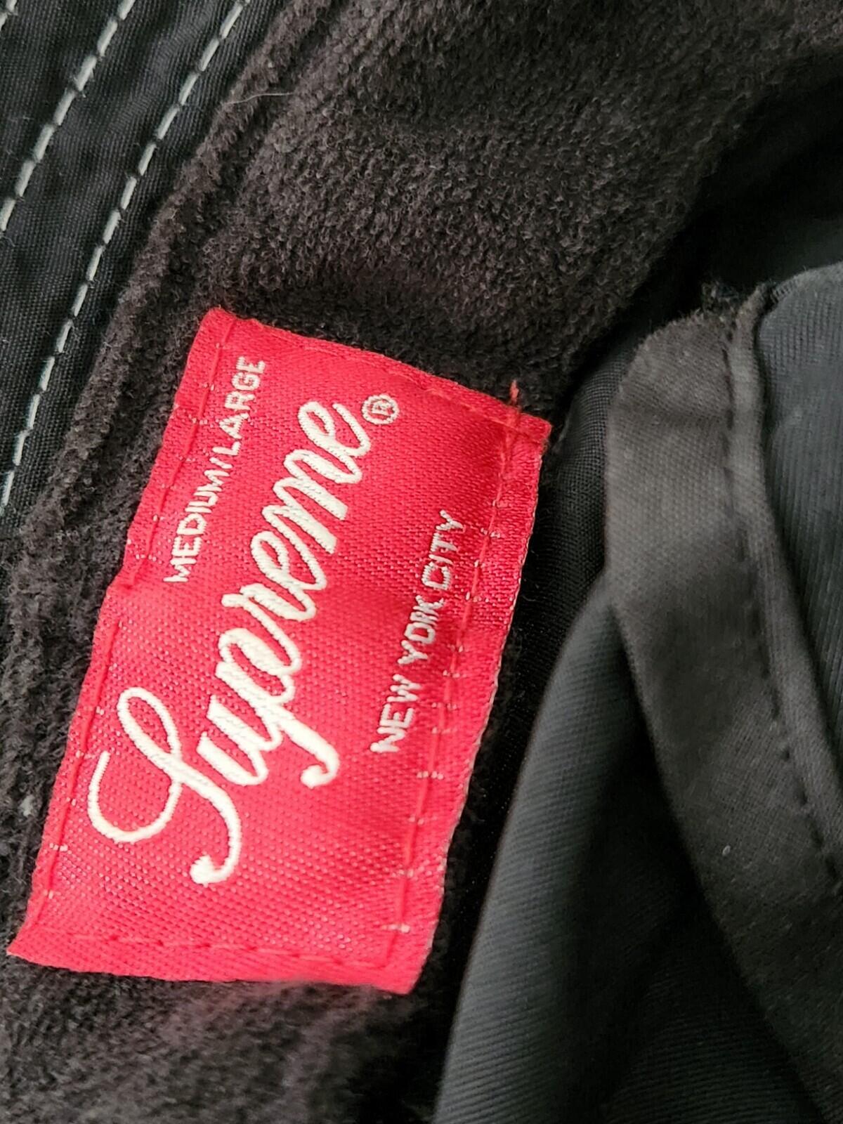 SS19 Supreme Contrast Stitch Crusher Bucket Hat Black Water Resistant Reflective