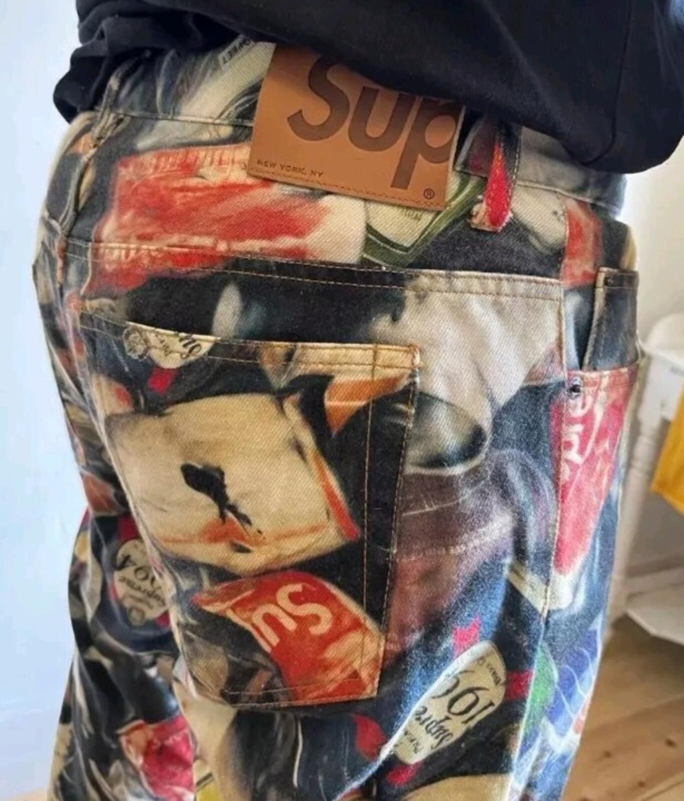 SS21 Supreme Cans regular jeans size 34 W34 L32 Cotton Trousers Pants