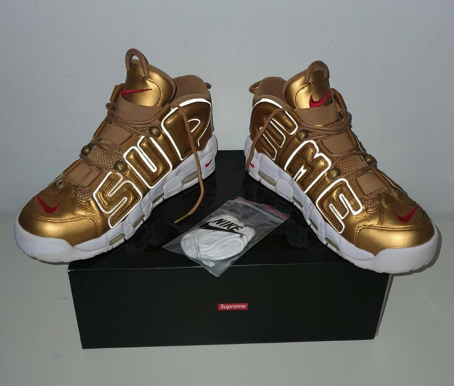 SS17 Supreme x Nike Air More Uptempo Suptempo UK 7.5 US 8.5 EUR 42 lot Trainers