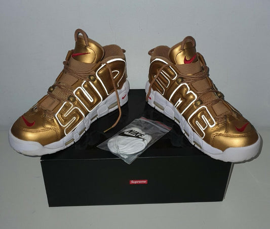 SS17 Supreme x Nike Air More Uptempo Suptempo UK 7.5 US 8.5 EUR 42 lote de zapatillas de deporte