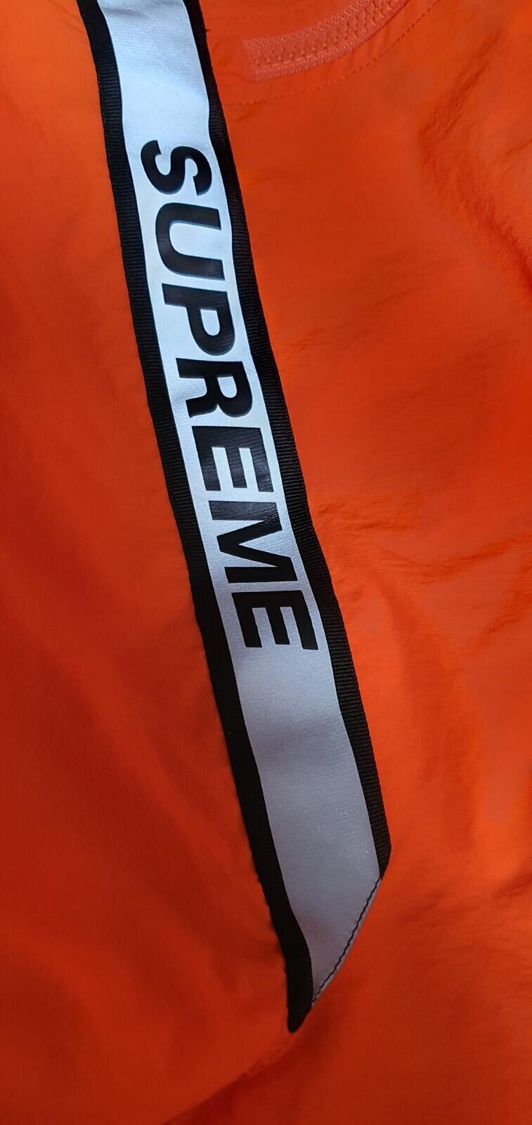 SS18 Supreme Reflective Taping Hooded Pullover L large jacket Water resistant