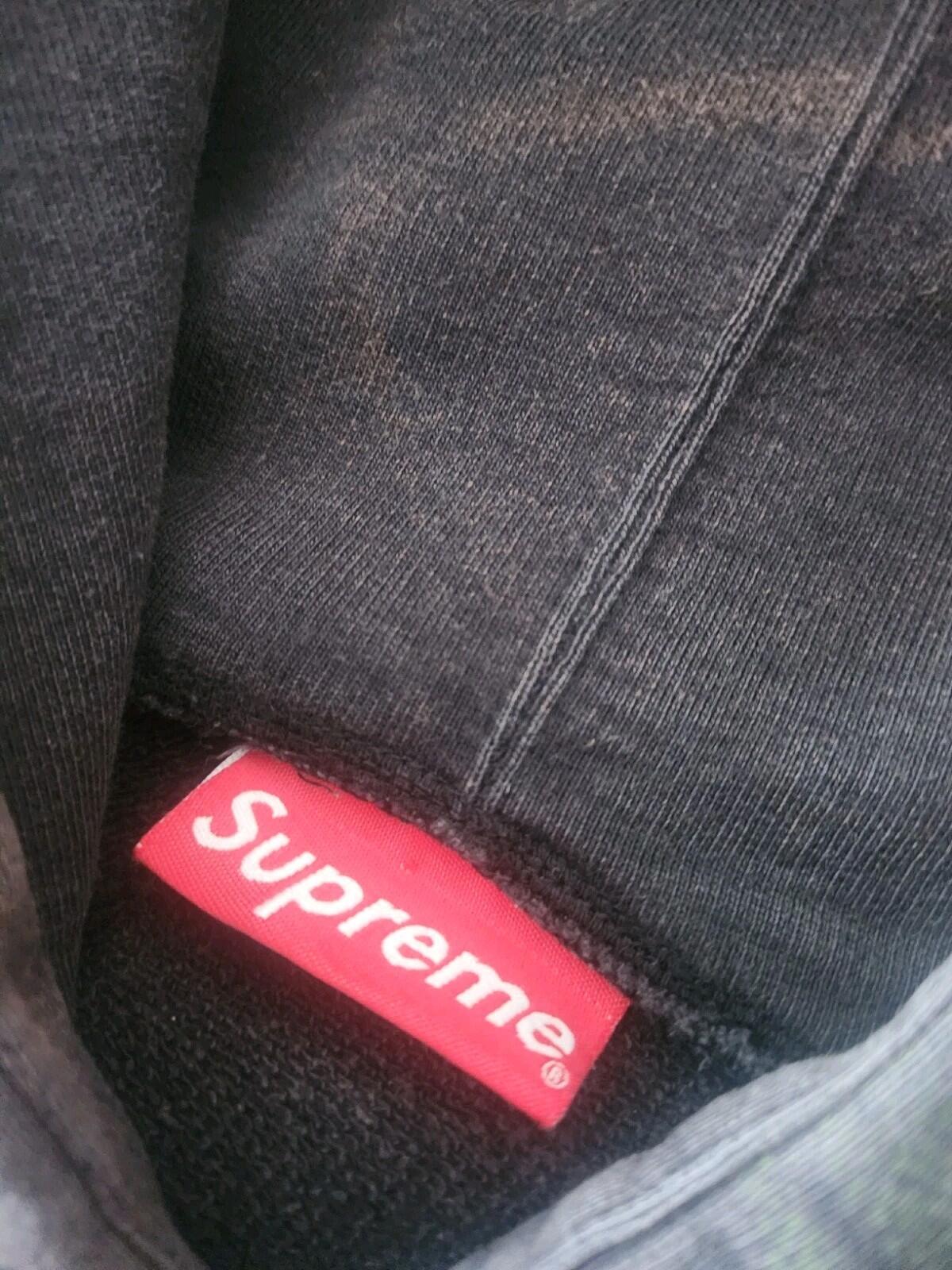 SS15 Supreme x Malcolm X Hooded Sweatshirt Size M BLEACHED