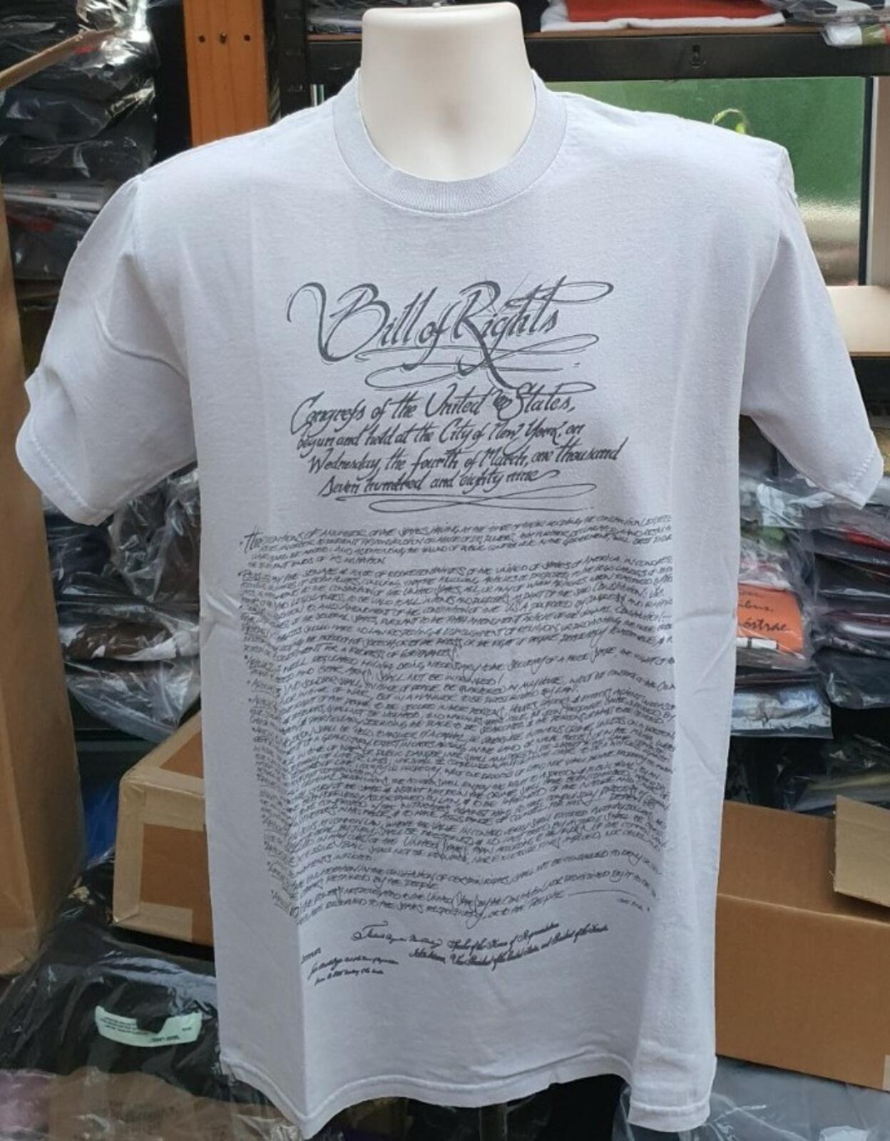 SS03 Supreme Bill of Rights Tee clay medium M t-shirt