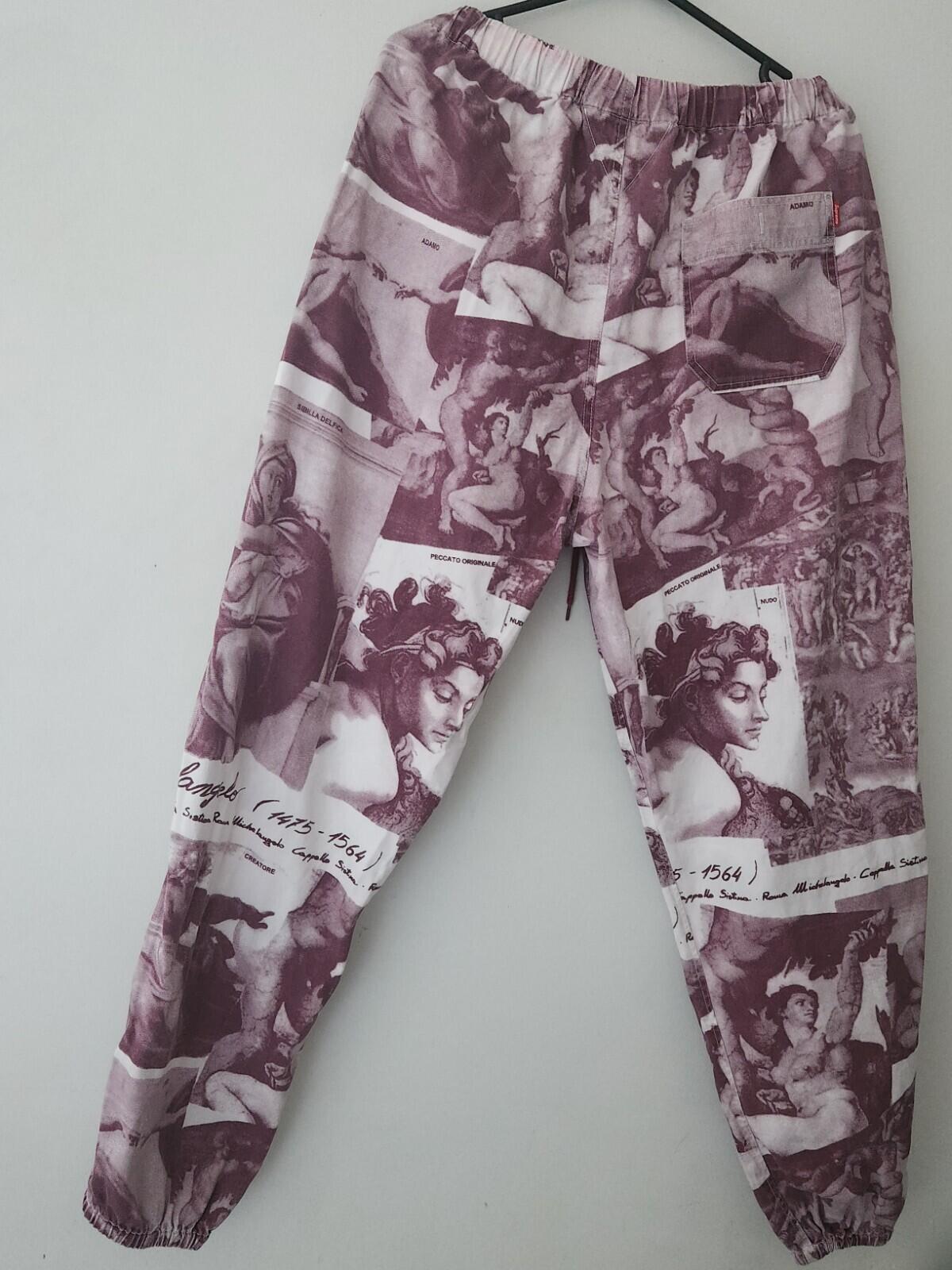 HW17 Supreme Michelangelo Hose Burgund Größe XL