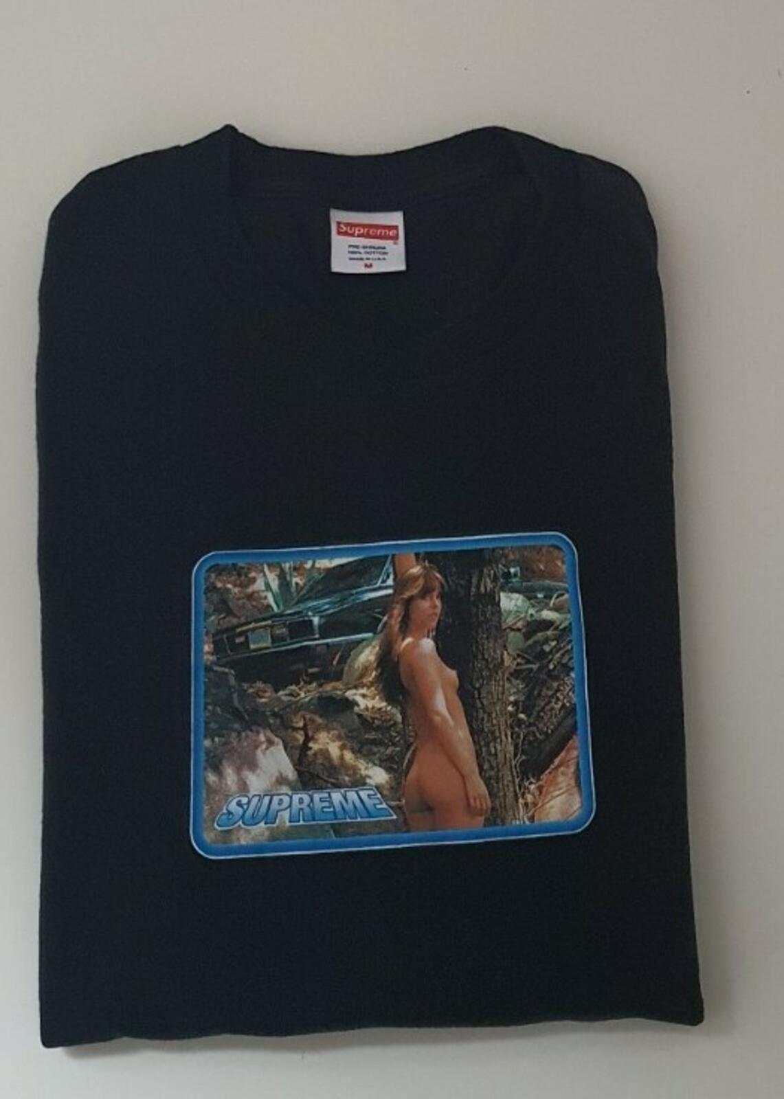 SS17 Supreme Larry Clark Girl Tee talla M mediana camiseta negra