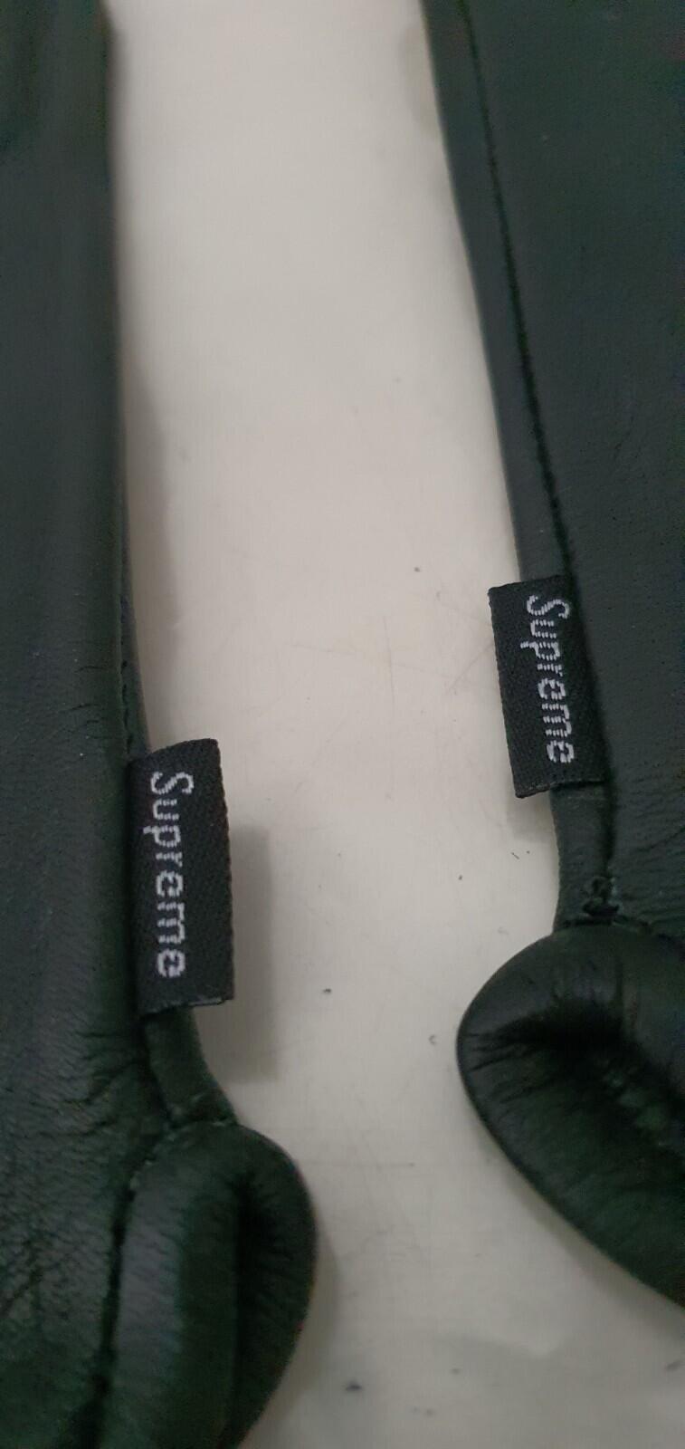 FW17 Supreme x Vanson Leather X-Ray Gloves Black Size L