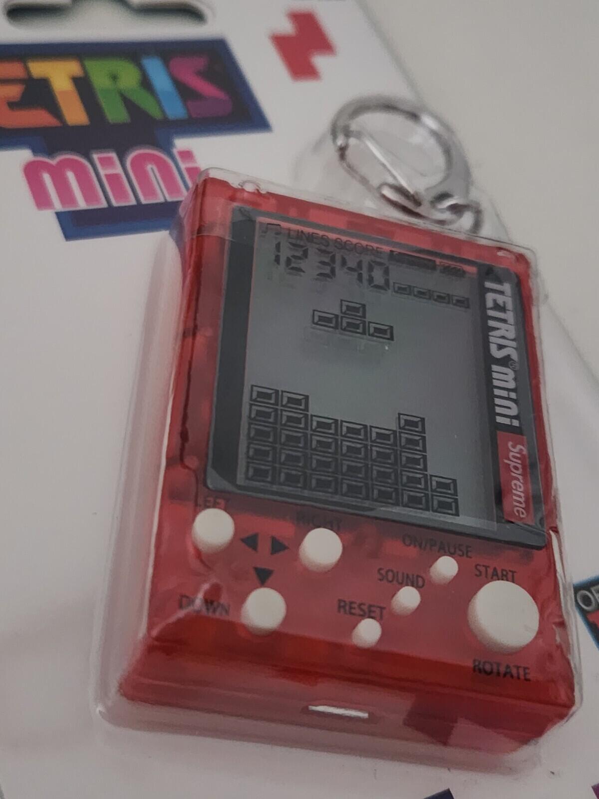 SS24 Supreme Tetris Mini keychain Red Keyring New Unopened