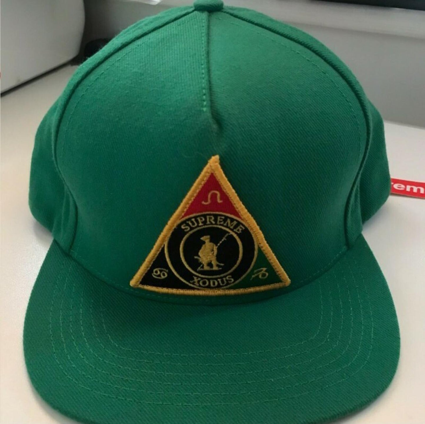 FW12 Supreme Starter Xodus green 5-panel hat cap Very Rare 2012