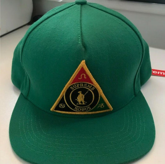 FW12 Supreme Starter Xodus grüne 5-Panel Kappe Hut Sehr Selten 2012