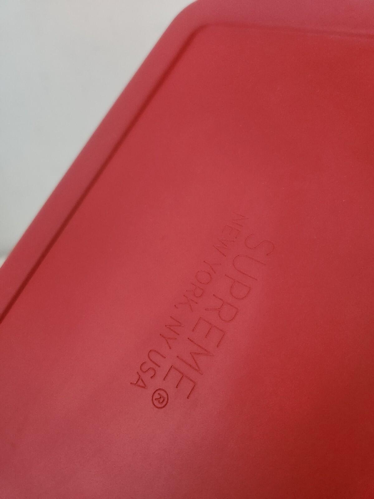 FW17 Supreme lock box red metal 2 keys Accessory Storage Red Powder Coated Iron