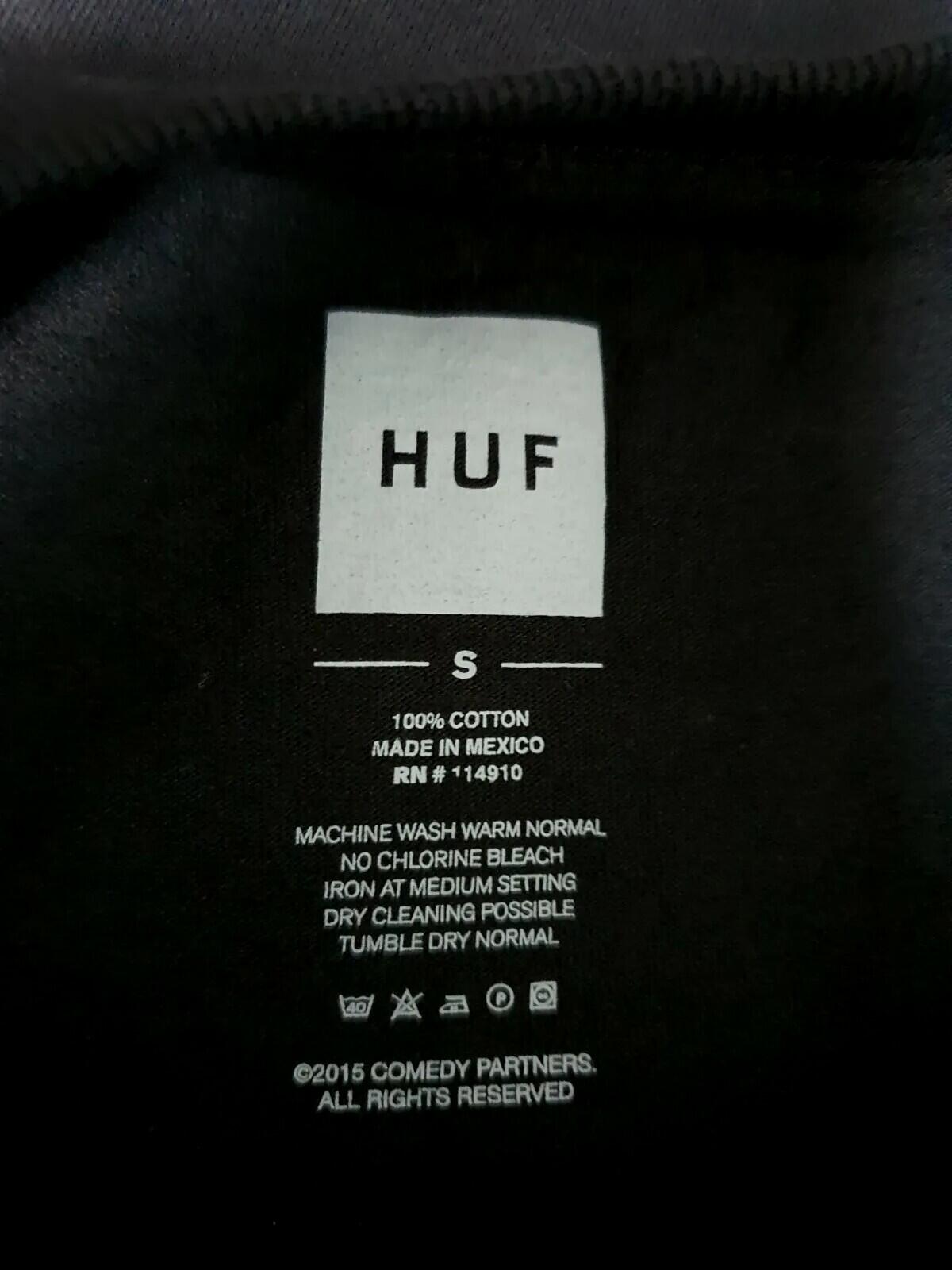 2015 HUF x SOUTH PARK '420 PACK' TOWELIE Tee Black size S