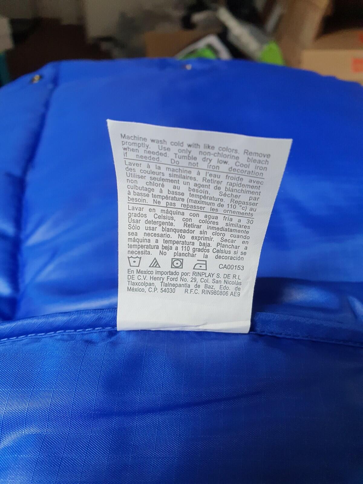 SS17 Supreme x Champion Puffy Vest Gilet Blau Größe S