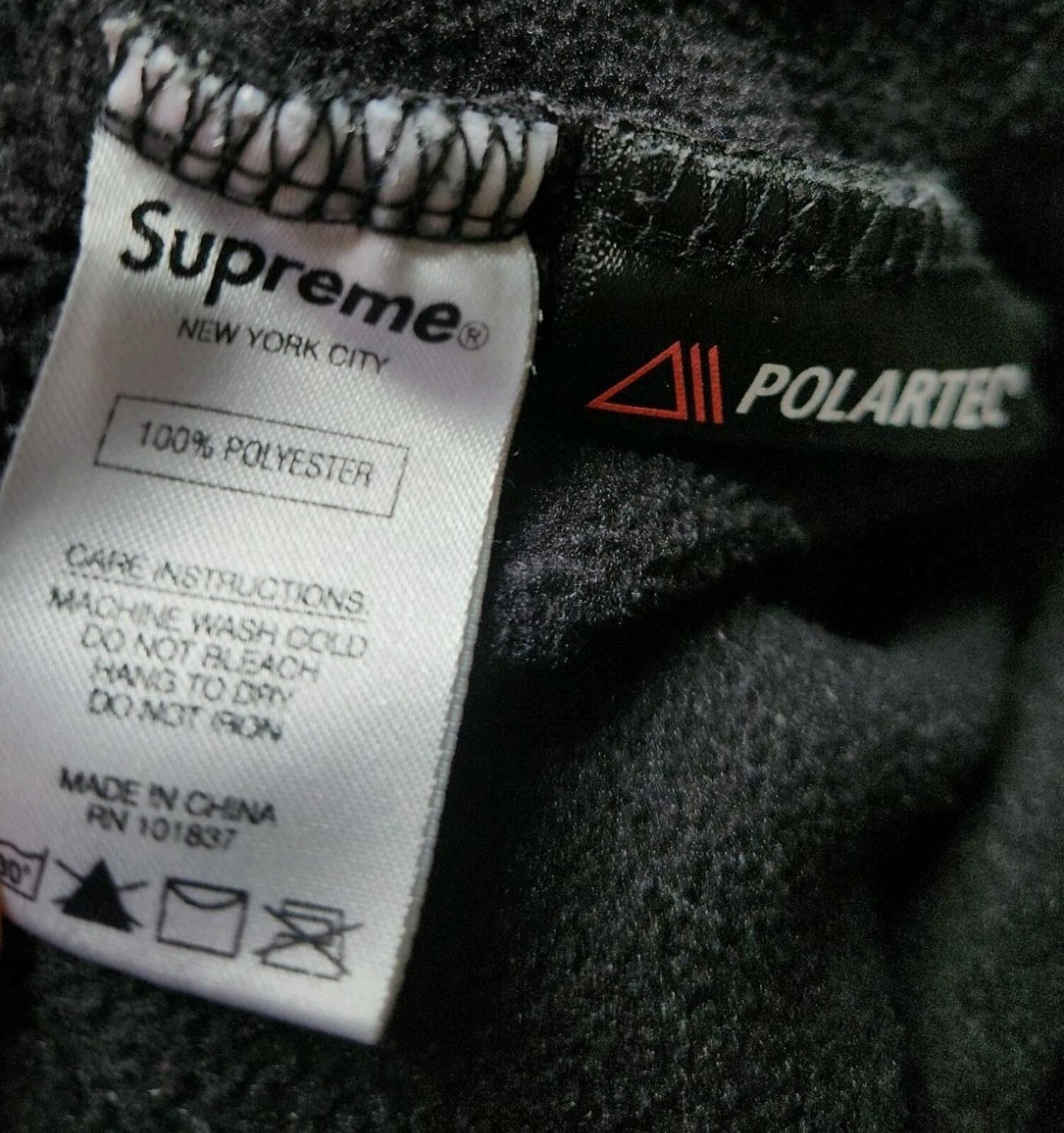 FW19 Supreme Polartec Sweatpant Size M Medium Pants Fleece Black Trousers