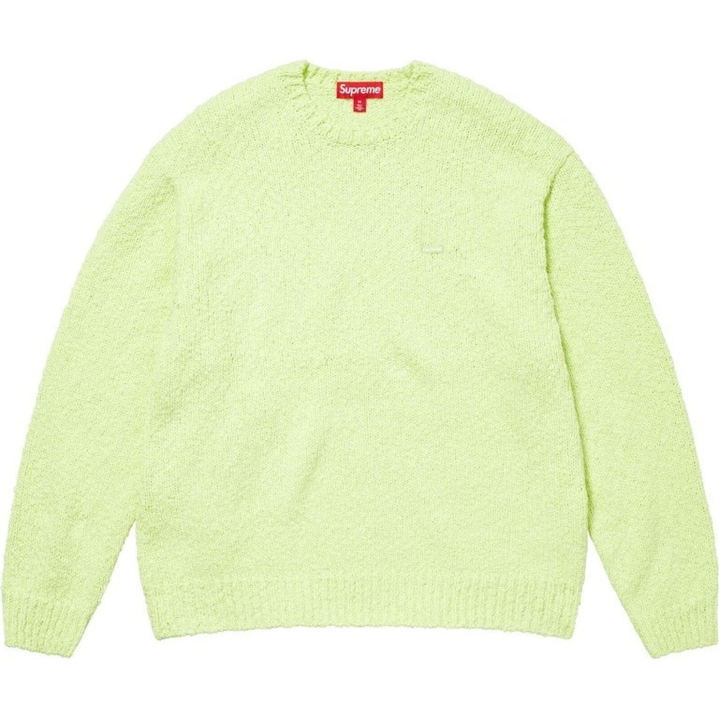 SS24 Supreme Boucle Small Box Sweater  Lime Size S