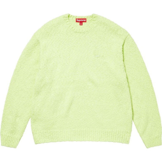 SS24 Supreme Boucle Small Box Sweater  Lime Size S