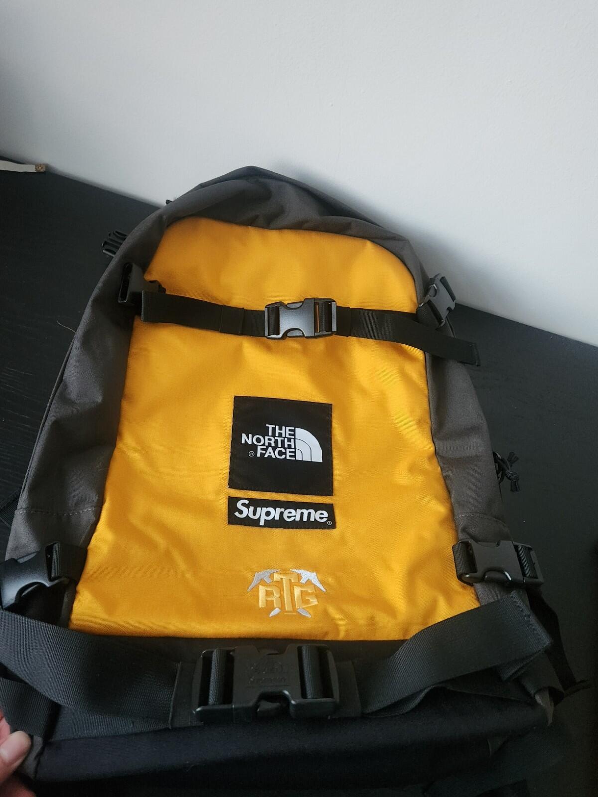 SS20 Supreme x The North Face RTG backpack Gold TNF bag 2 in 1 Water Resistant