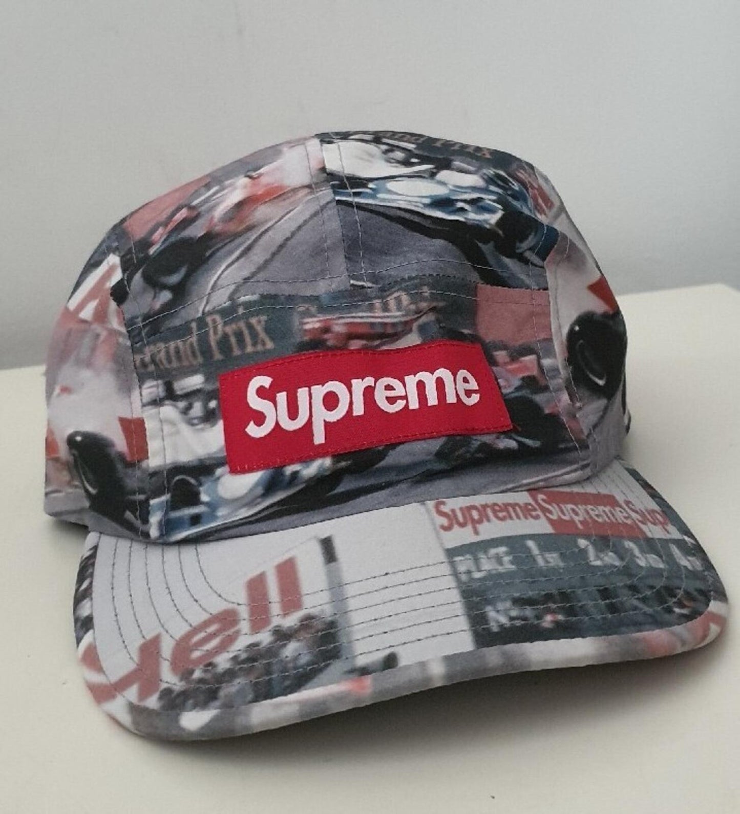 SS19 Supreme Grand Prix camp cap box logo Formula Hat