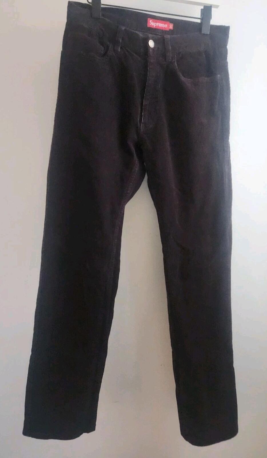 FW11 Supreme 5 Pocket Corduroy Pant Brown Size 30 W30 L30