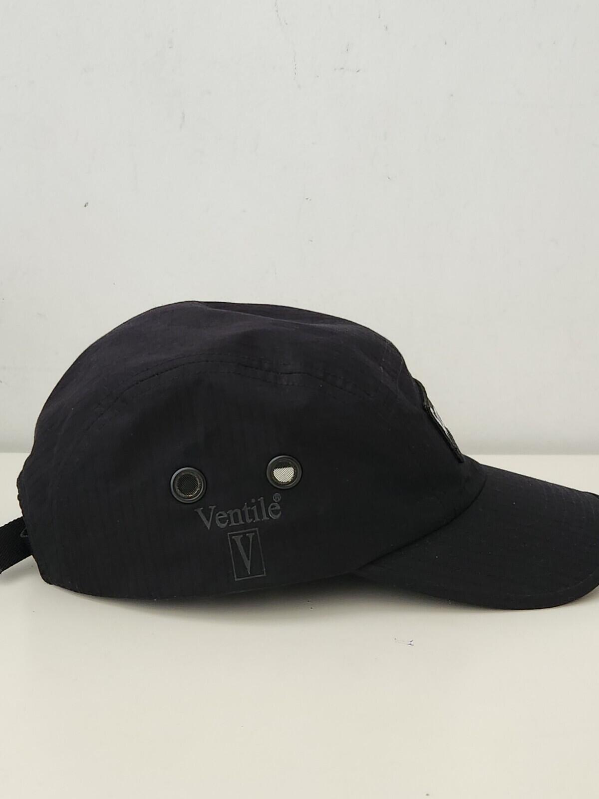 SS23 Supreme Ventile Camp Cap Schwarz Wasserabweisend