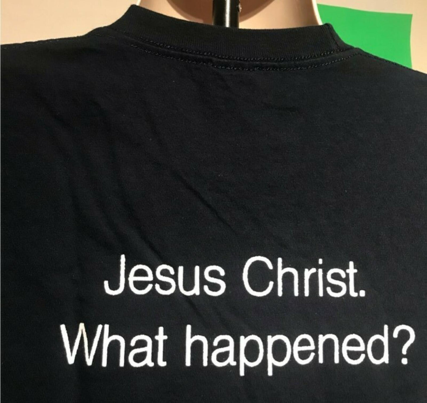 SS15 Supreme KIDS Hand Tee Navy Size L  Jesus Christ