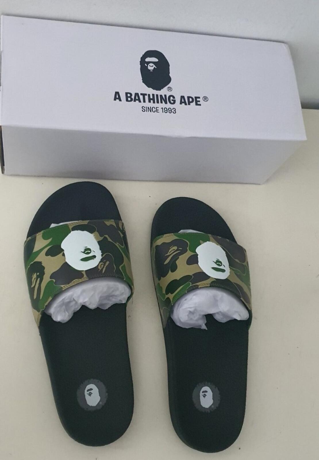 A BATHING APE APC Camo Slide Sandal slides UK 9.5 US 10 BAPE length 28 CM