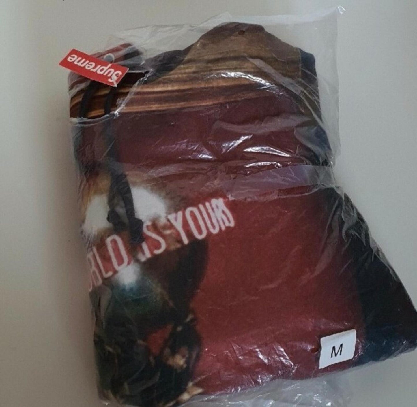 FW17 Supreme x Scarface The World Is Yours Kapuzenpullover Medium M Hoodie