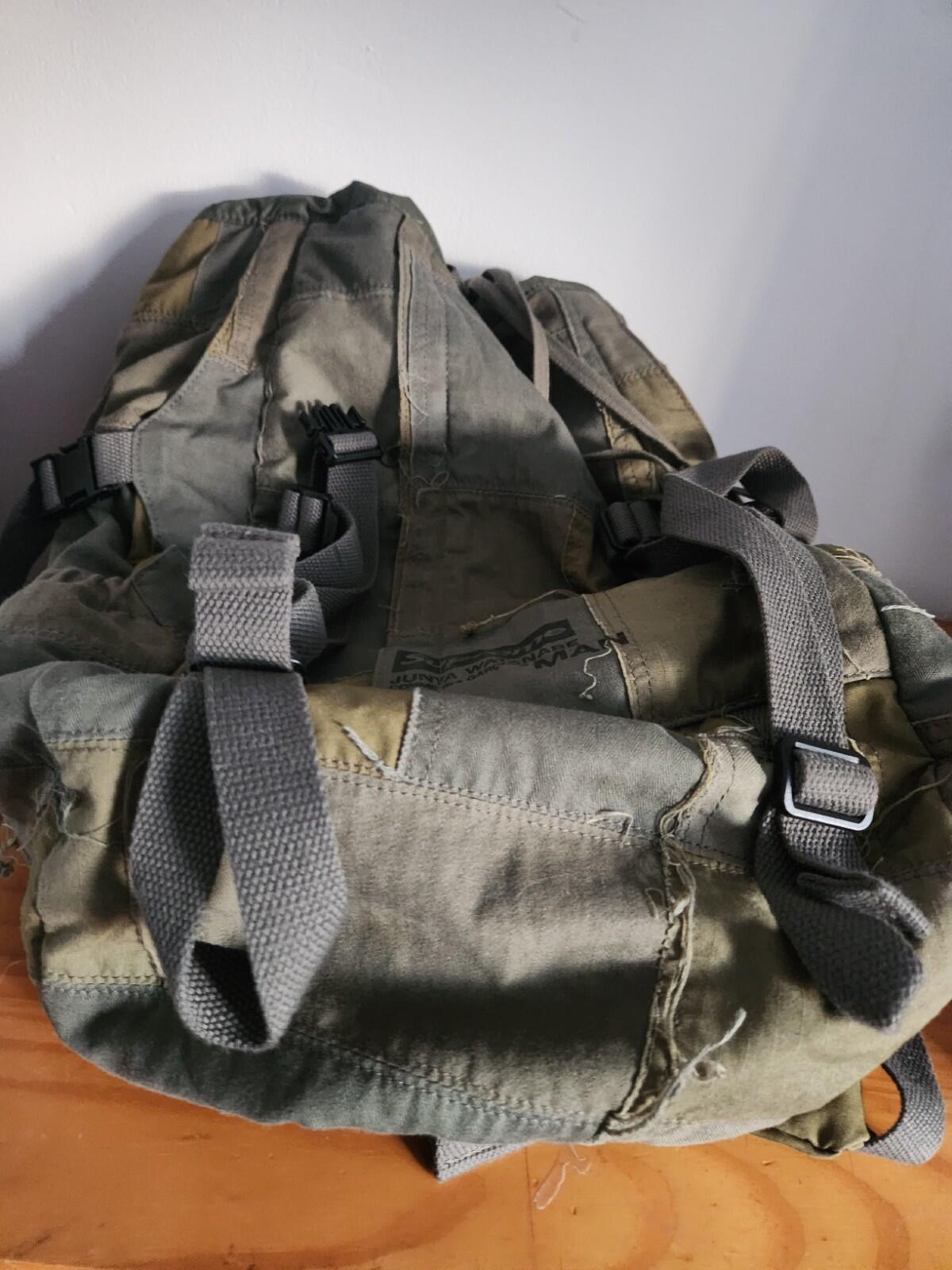 Mochila Supreme x JUNYA WATANABE CDG MAN Patchwork Oliva Otoño/Invierno 2021