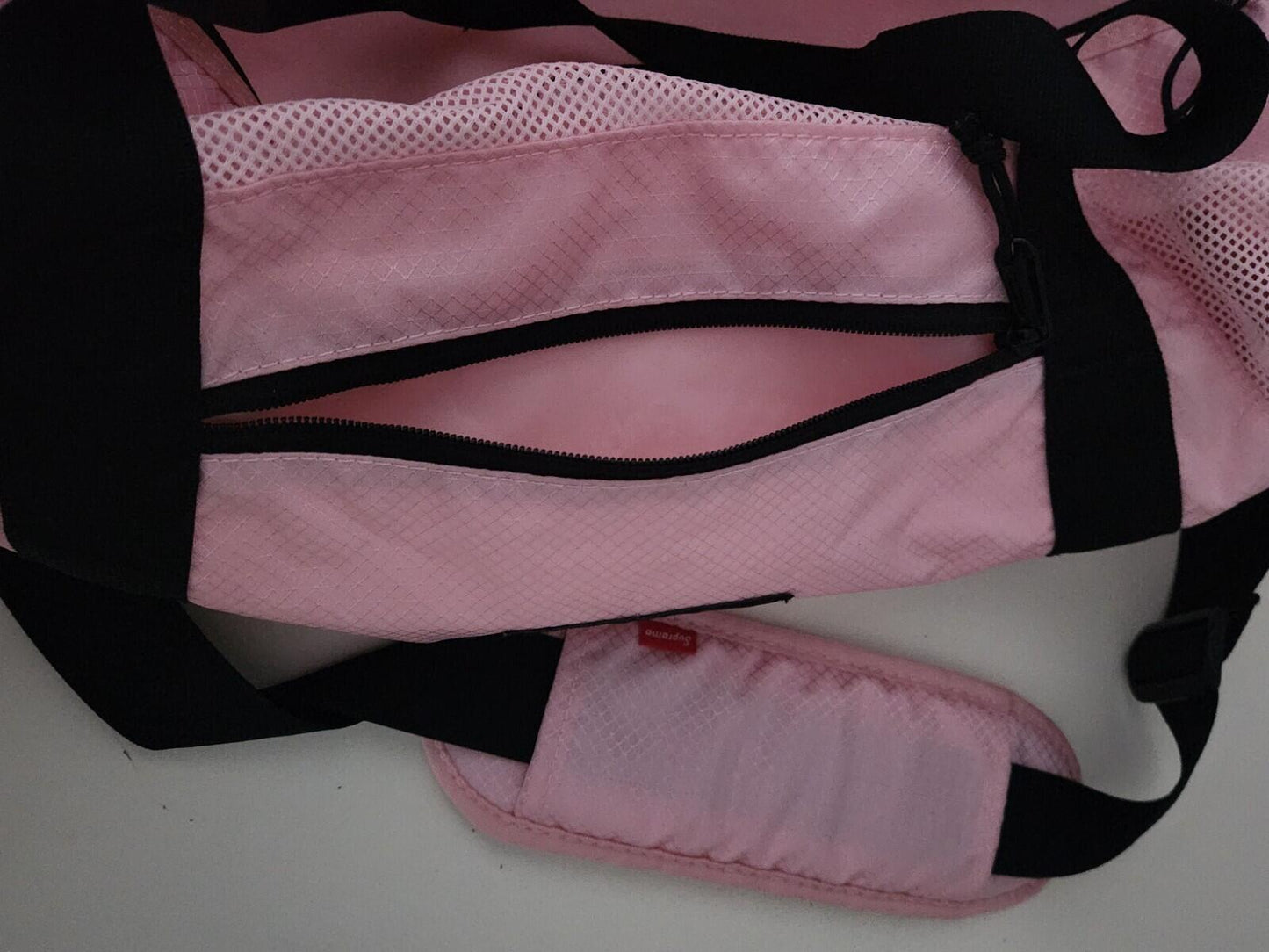 SS22 Supreme duffle bag Pink Duffel Handbag Water Resistant Cordura Nylon