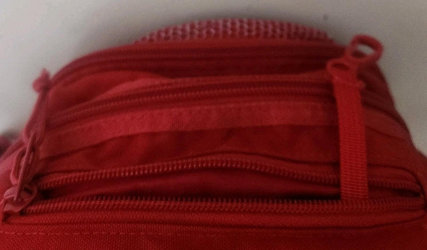 SS20 Supreme Rucksack Netztasche Dunkelrot