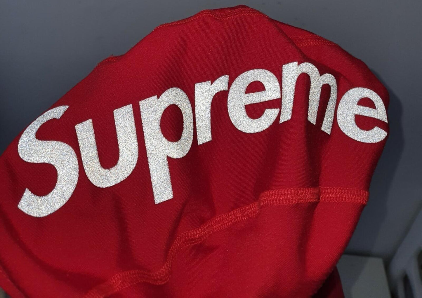 FW16 Supreme 3M Reflective Logo Balaclava red Accessory Red