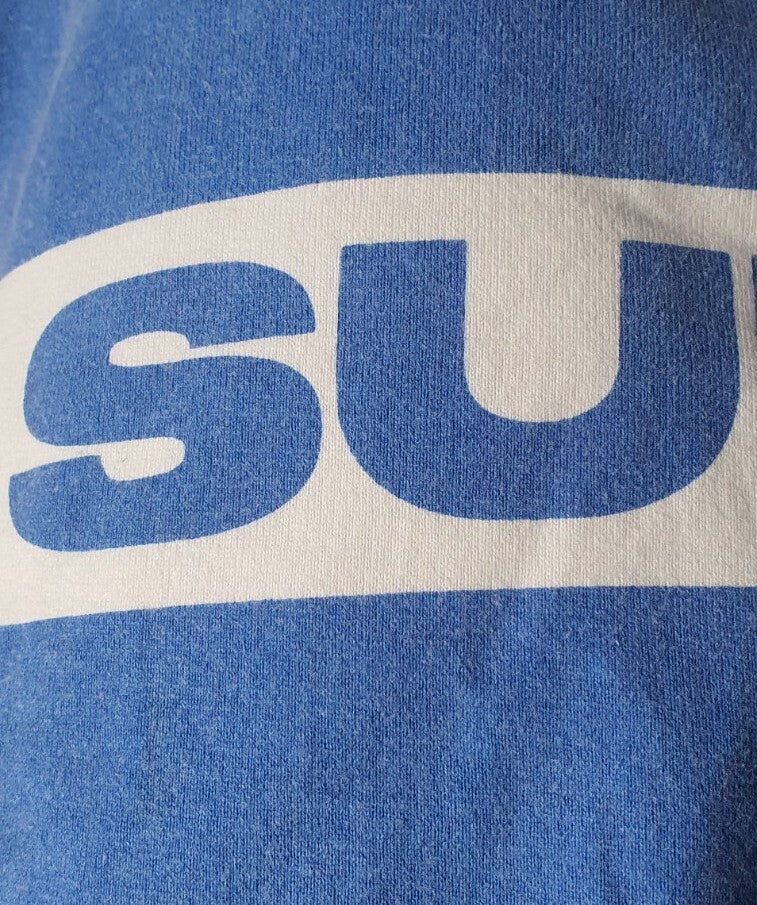 SS21 Supreme Printed Stripe S/S Top Tee Blue Size S