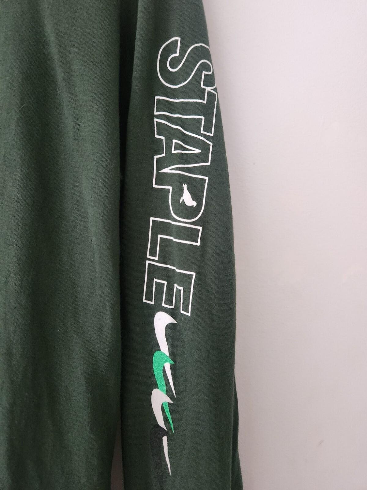 Nike SB Staple Panda Pigeon L/S Tee green Long sleeve M medium T-shirt top Rare