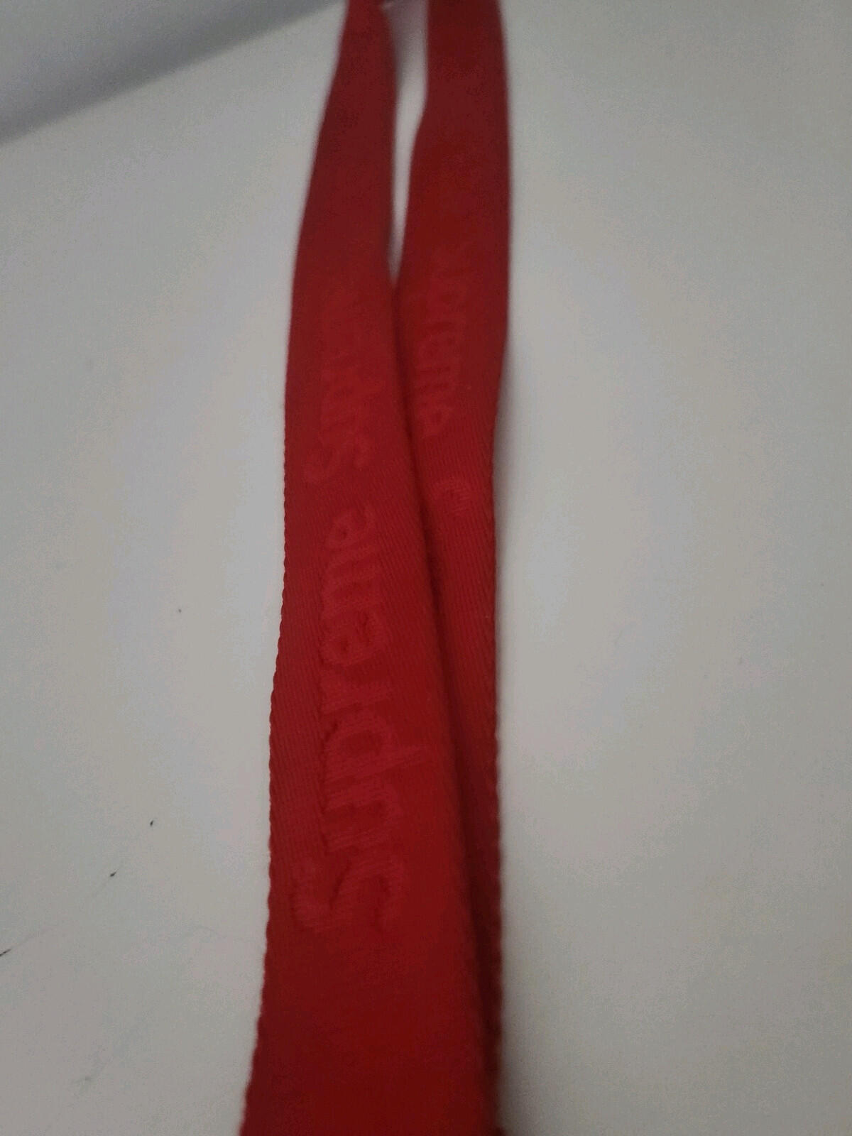 SS16 Supreme Nylon Lanyard Keychain Red Keyring