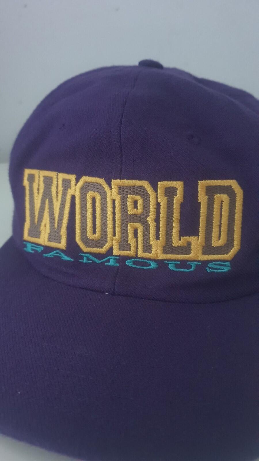 FW15 Supreme World Famous 6-panel Cap Purple