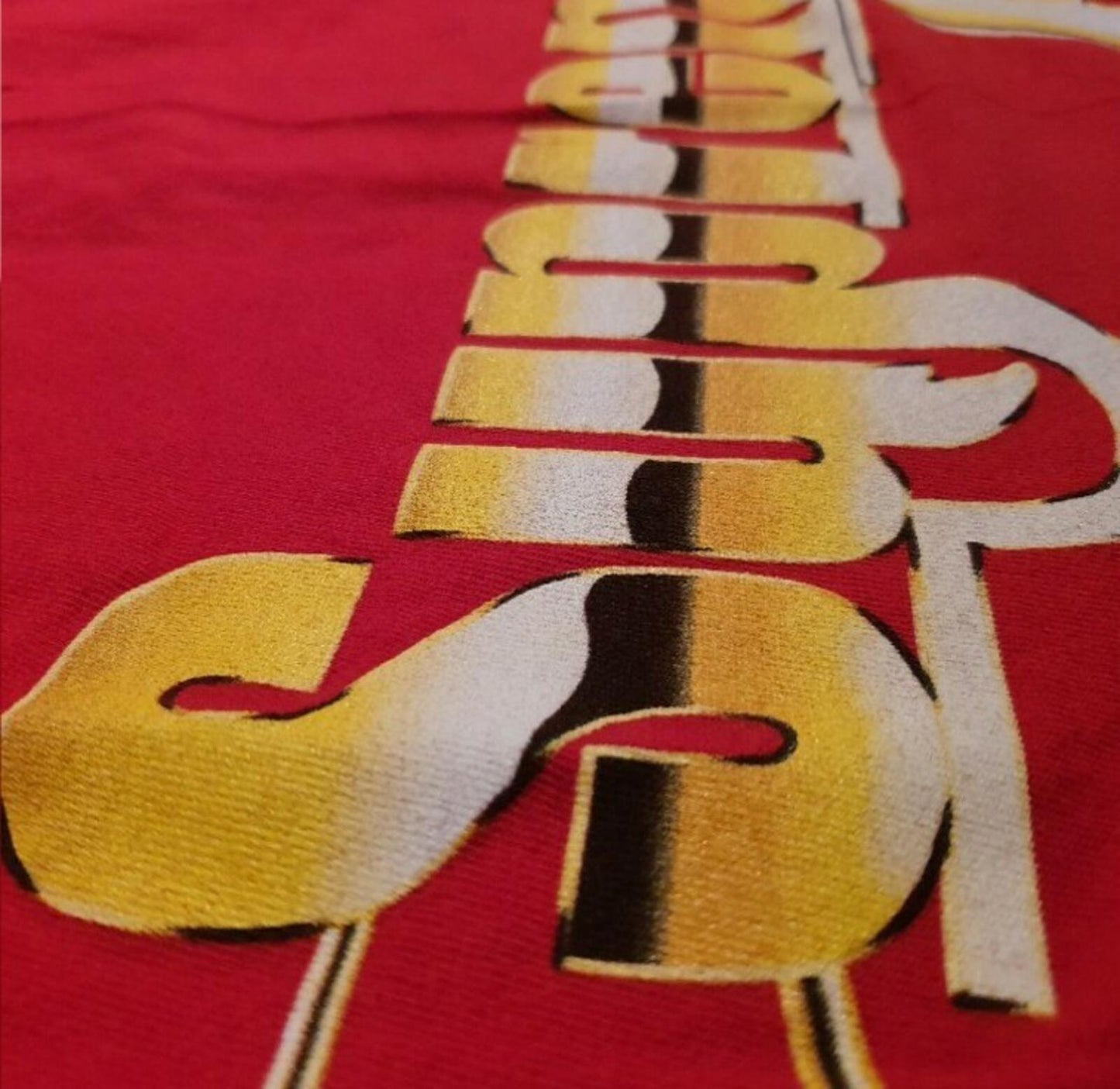 SS17 Supreme Automatic red tee Größe L großes T-Shirt AK47 Pistole