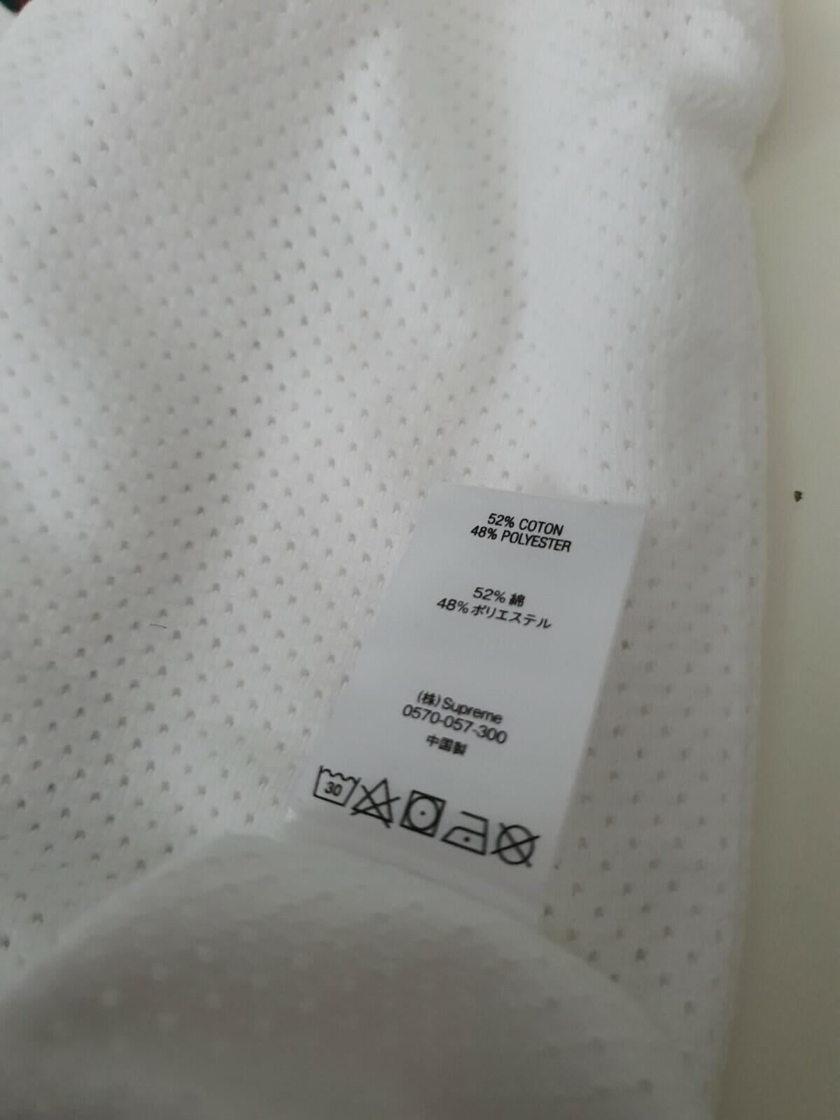SS20 Supreme Cotton Mesh Gradient Logo Top Tee White Size XL