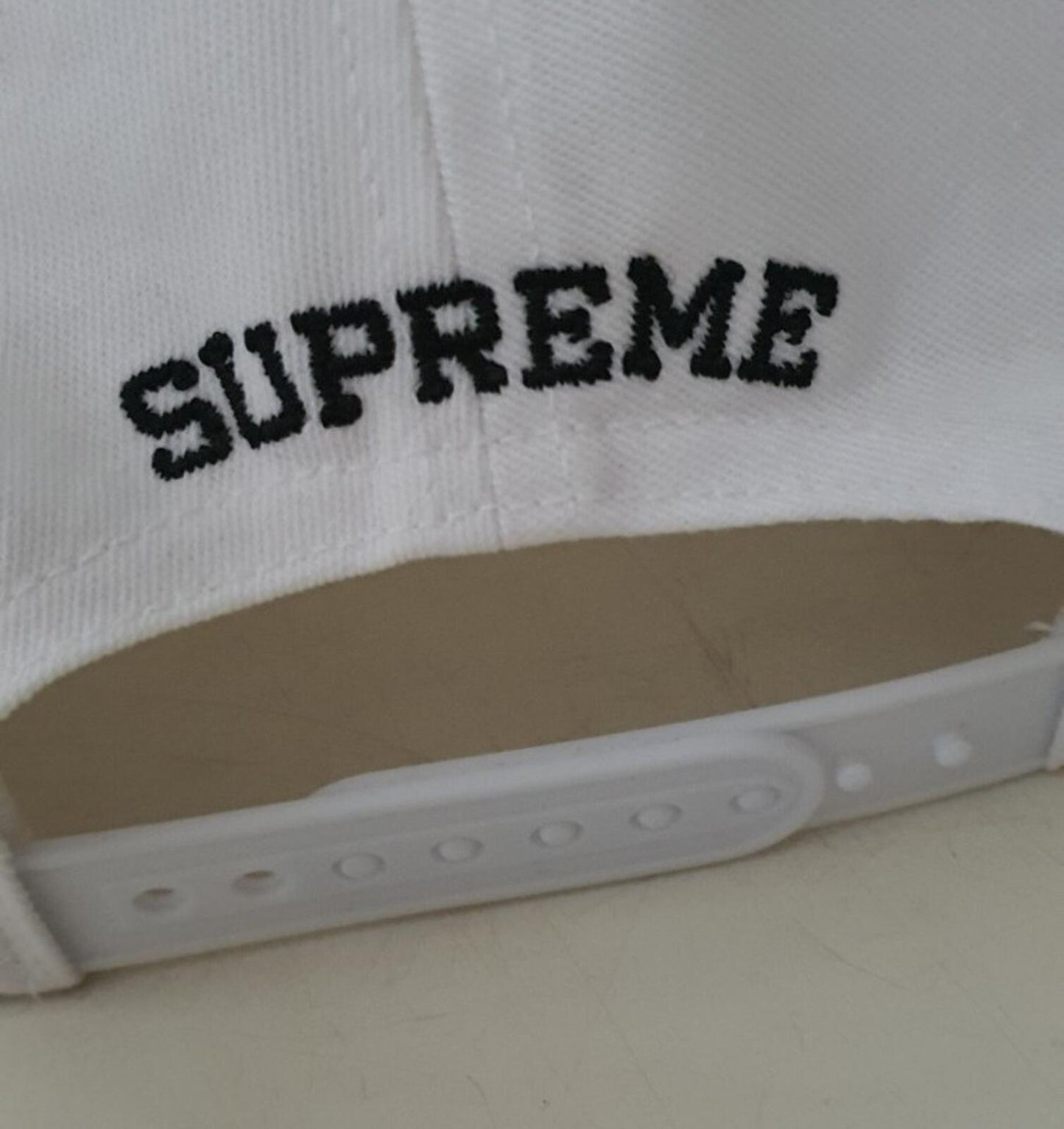 SS20 Supreme Underline 5-panel Cap White