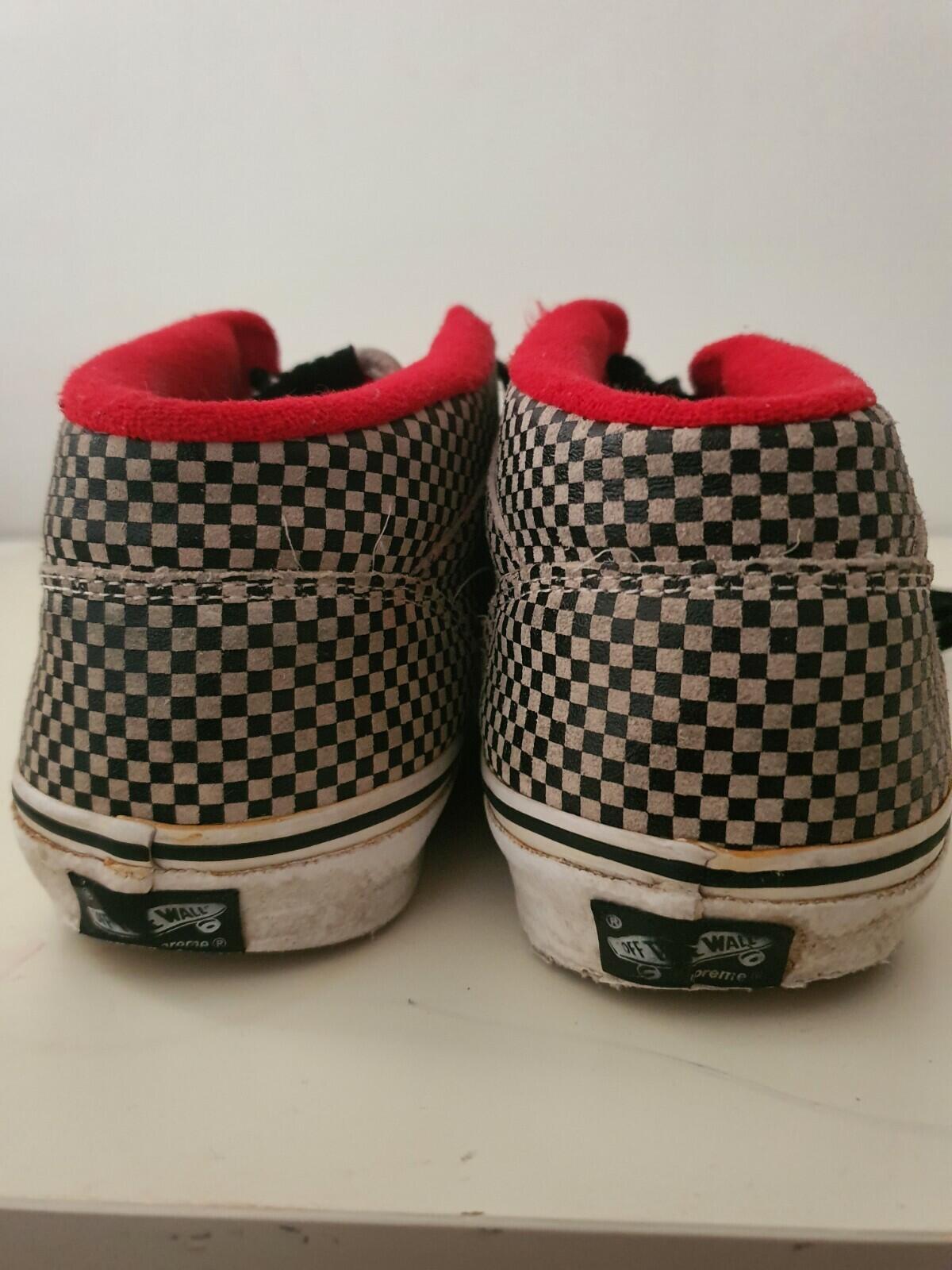FW09 Supreme Vans Micro Check Half Cab US 8.5 UK 7.5 EUR 41