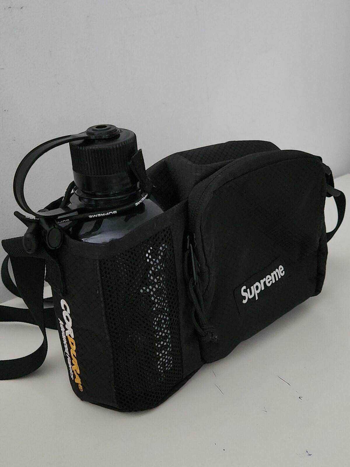 SS22 Supreme Side Bag Black Water Resistant