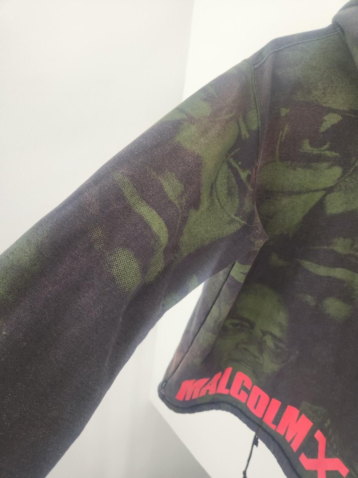 SS15 Supreme x Malcolm X Hooded Sweatshirt Size M BLEACHED
