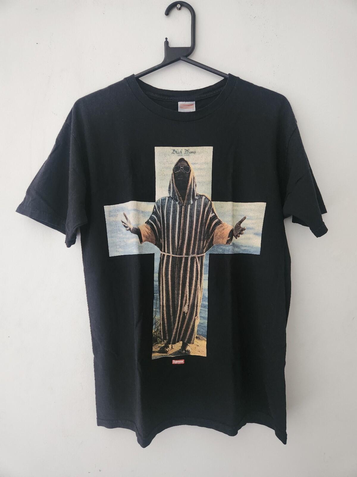 FW12 Supreme x Stax Isaac Hayes Black Moses Tee M Medium T-shirt Vintage 2012