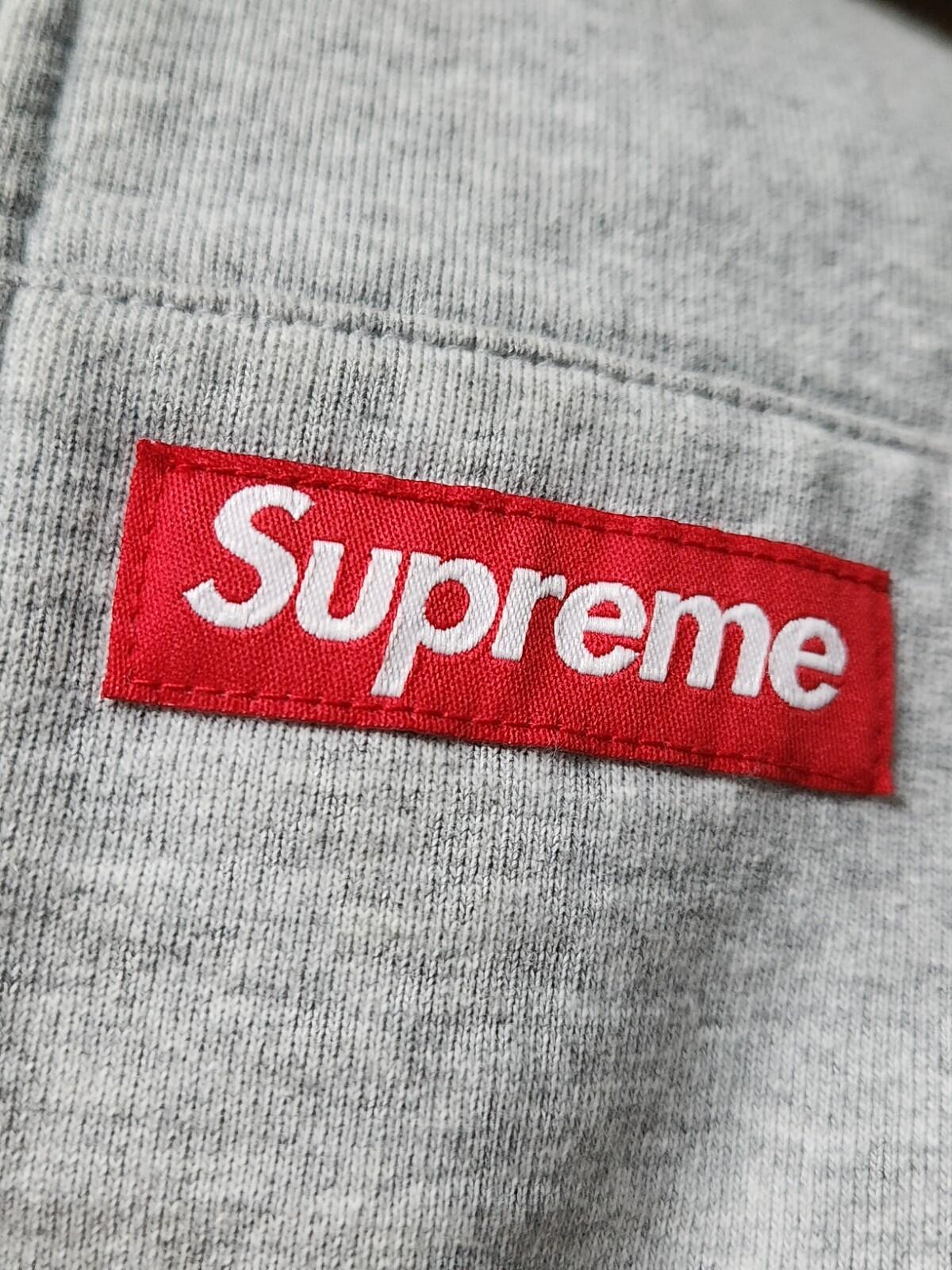 FW22 Supreme Double Hood Facemask Zip Up hooded sweatshirt Size XL hoodie Grey