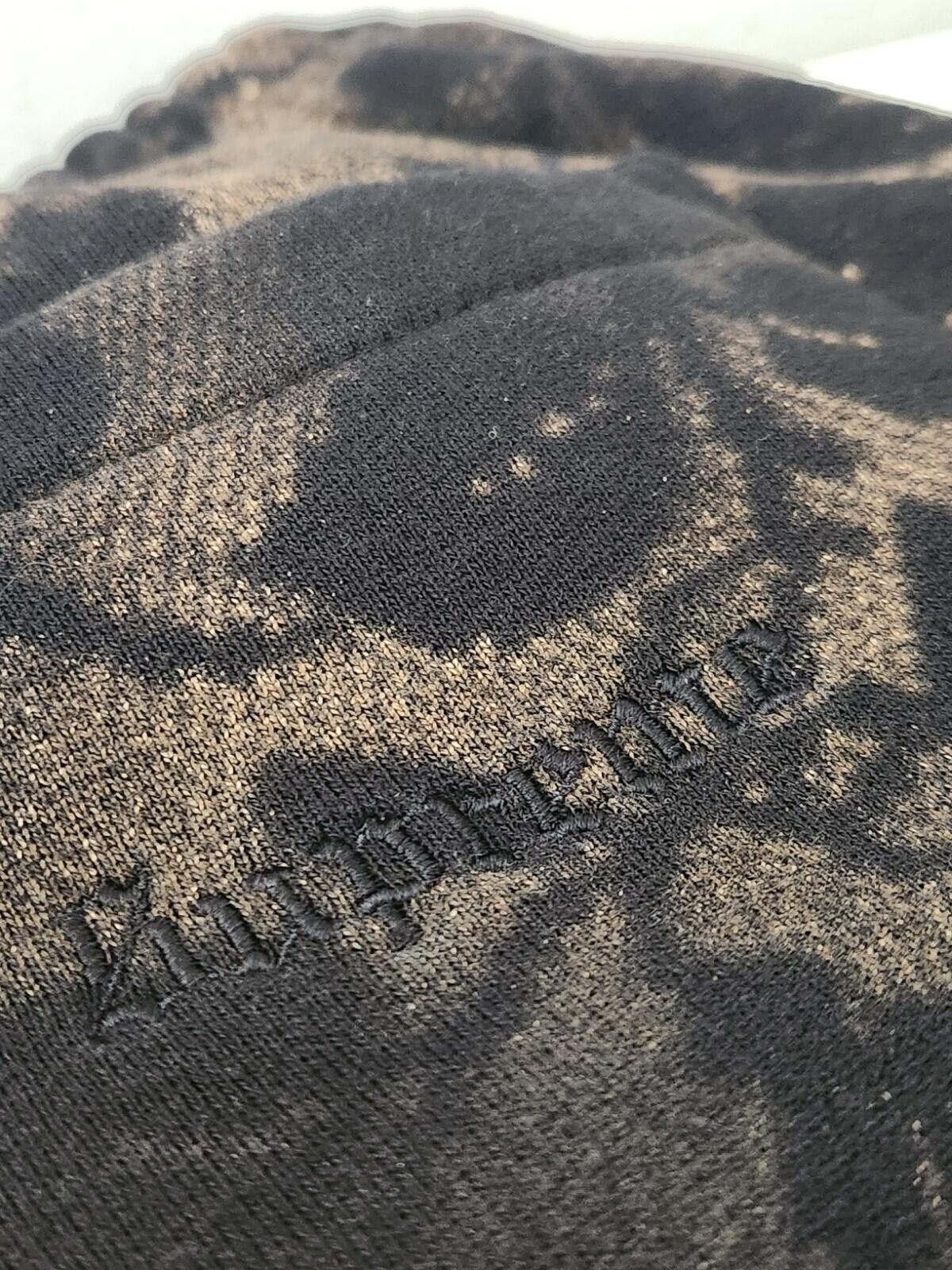 SS17 Bleached Lace Sweatshorts Schwarz Shorts Größe S kleine Shorts Baumwoll-Fleece