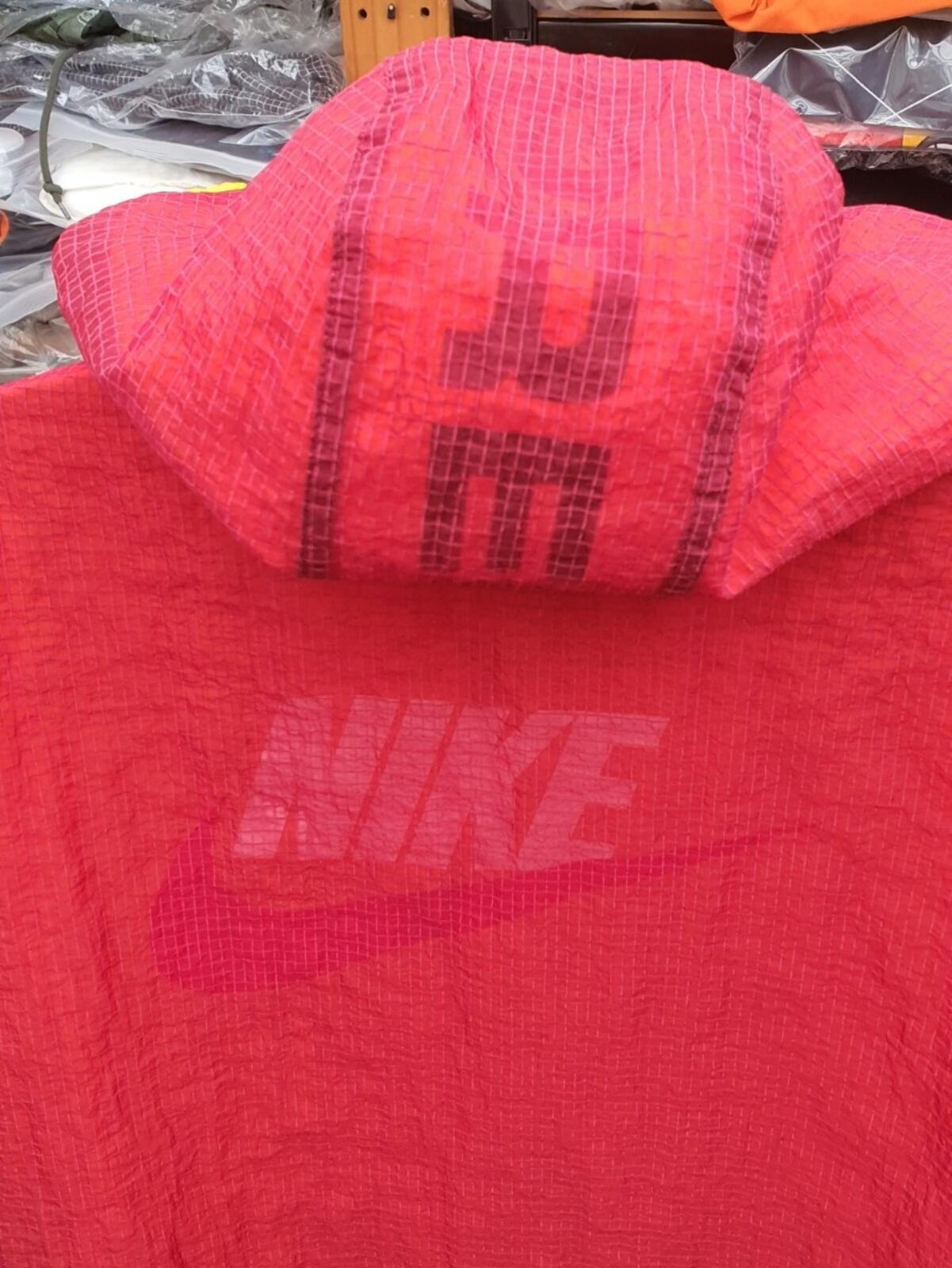 FW20 Supreme x Nike Jewel Reversible Ripstop Anorak Orange Red Size L