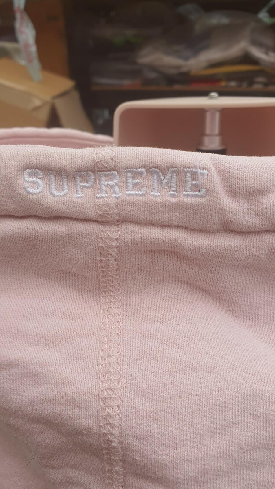 FW17 Supreme Tonal S Logo Hooded Sweatshirt Pink Size M