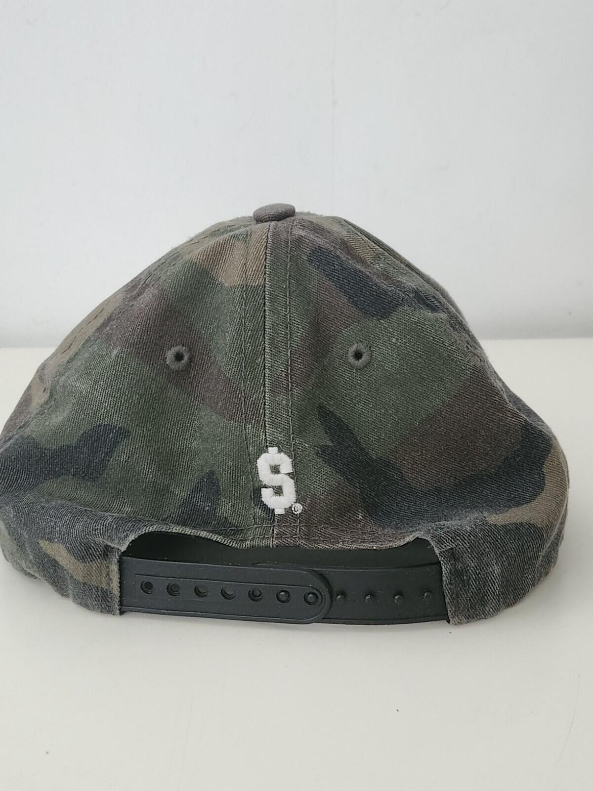 Gorra con diseño de camuflaje de 5 paneles con logotipo bordado Supreme x Champion FW14 Vintage 2014
