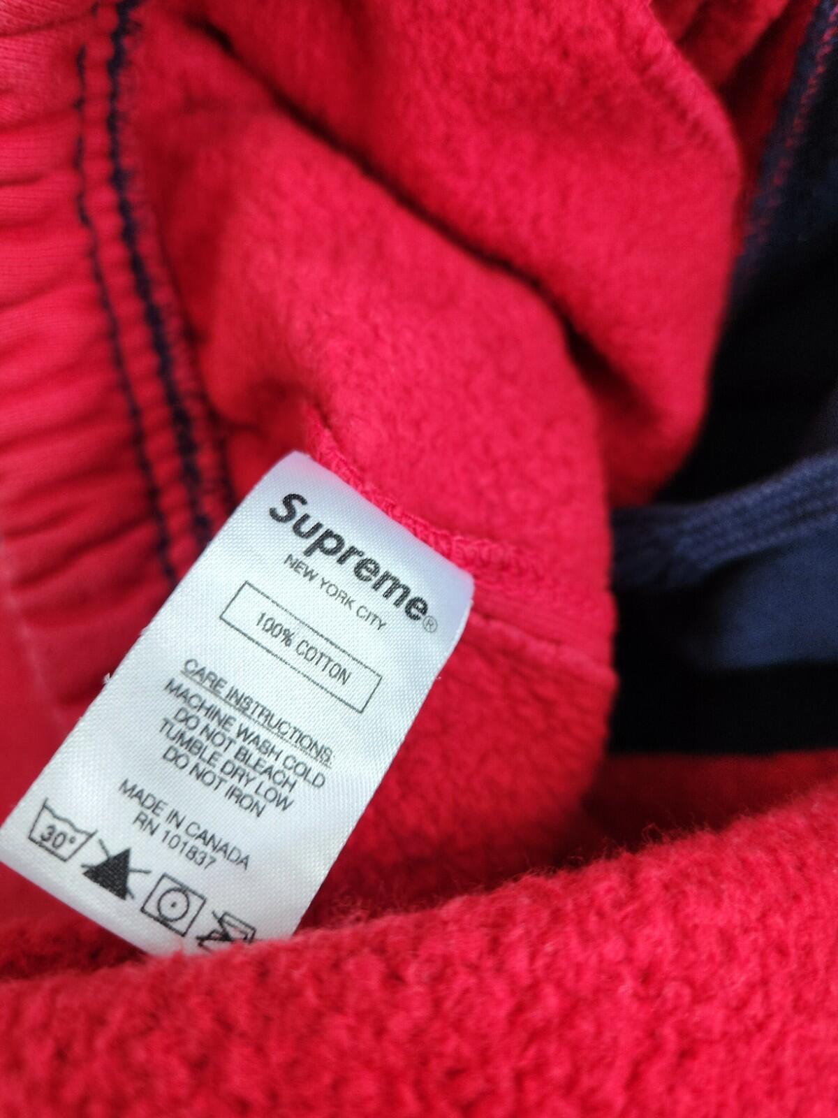 FW18 Supreme Split sweatpant red black pants size S Small