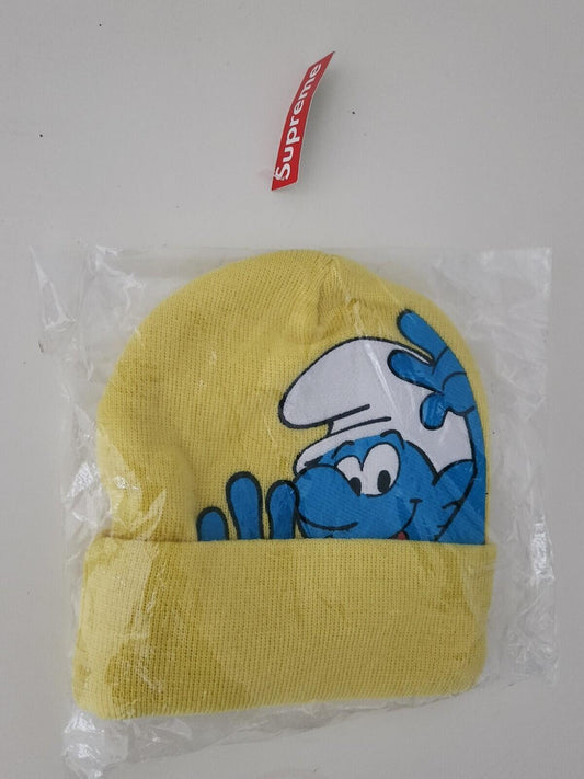 Gorro FW20 Supreme x Pitufos gorro amarillo nuevo con etiqueta
