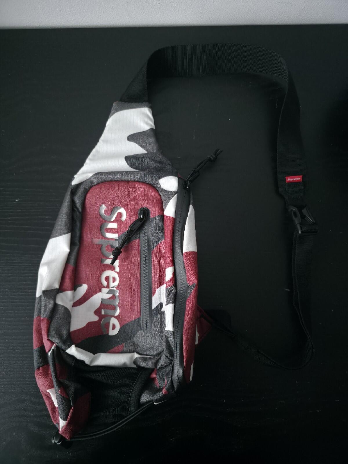 SS21 Supreme Sling Bag Cordura Red Camo