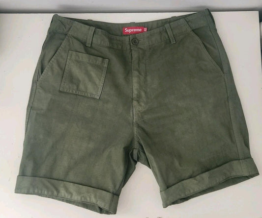 SS10 Supreme Military short 32 M Medium shorts olive 2010 vintage shorts green